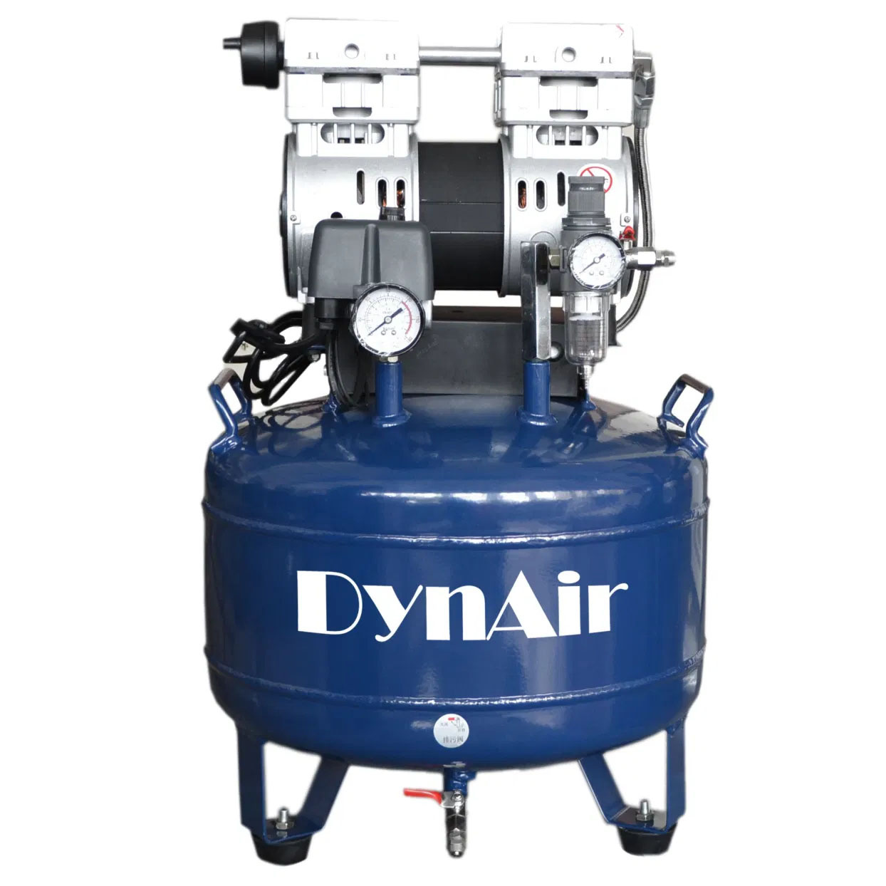 Dynamic DA7001 Dental Oil Free Oilless Air Compressor 30L Tank 0.75kW/1HP	